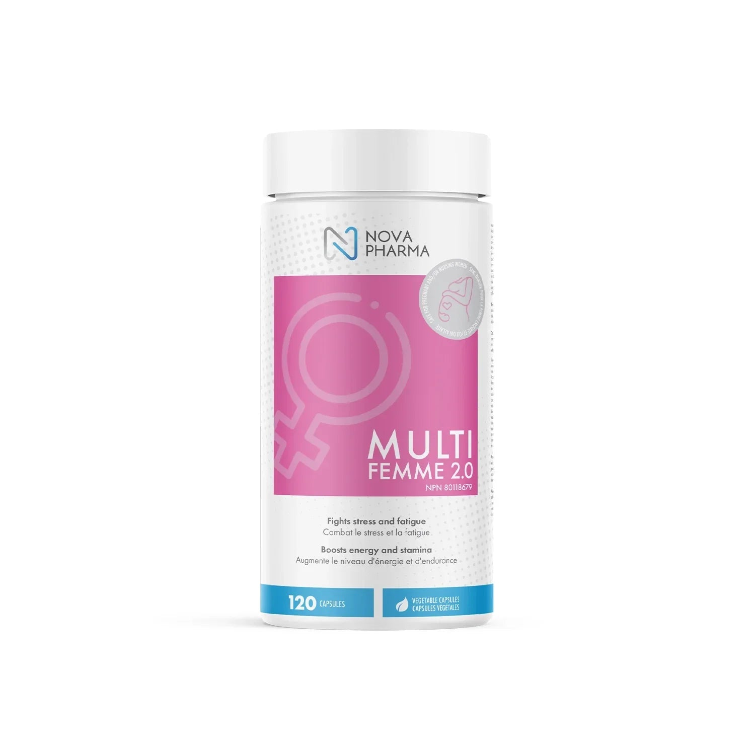 NOVA PHARMA - Multi-Femme 2.0 - Women's Vitamins, 120 caps