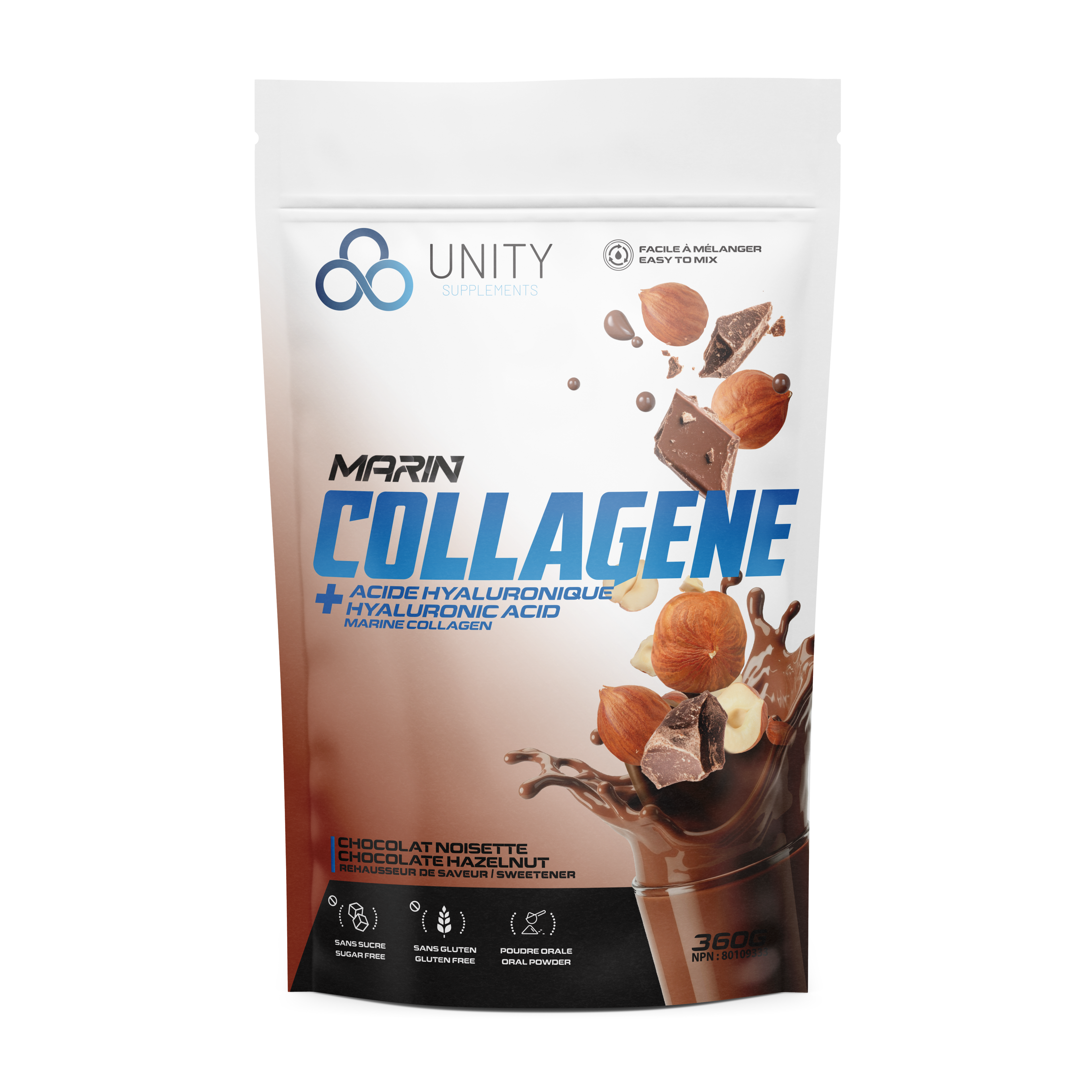 Marin Collagen + Hyaluronic Acid - Chocolate Hazelnut