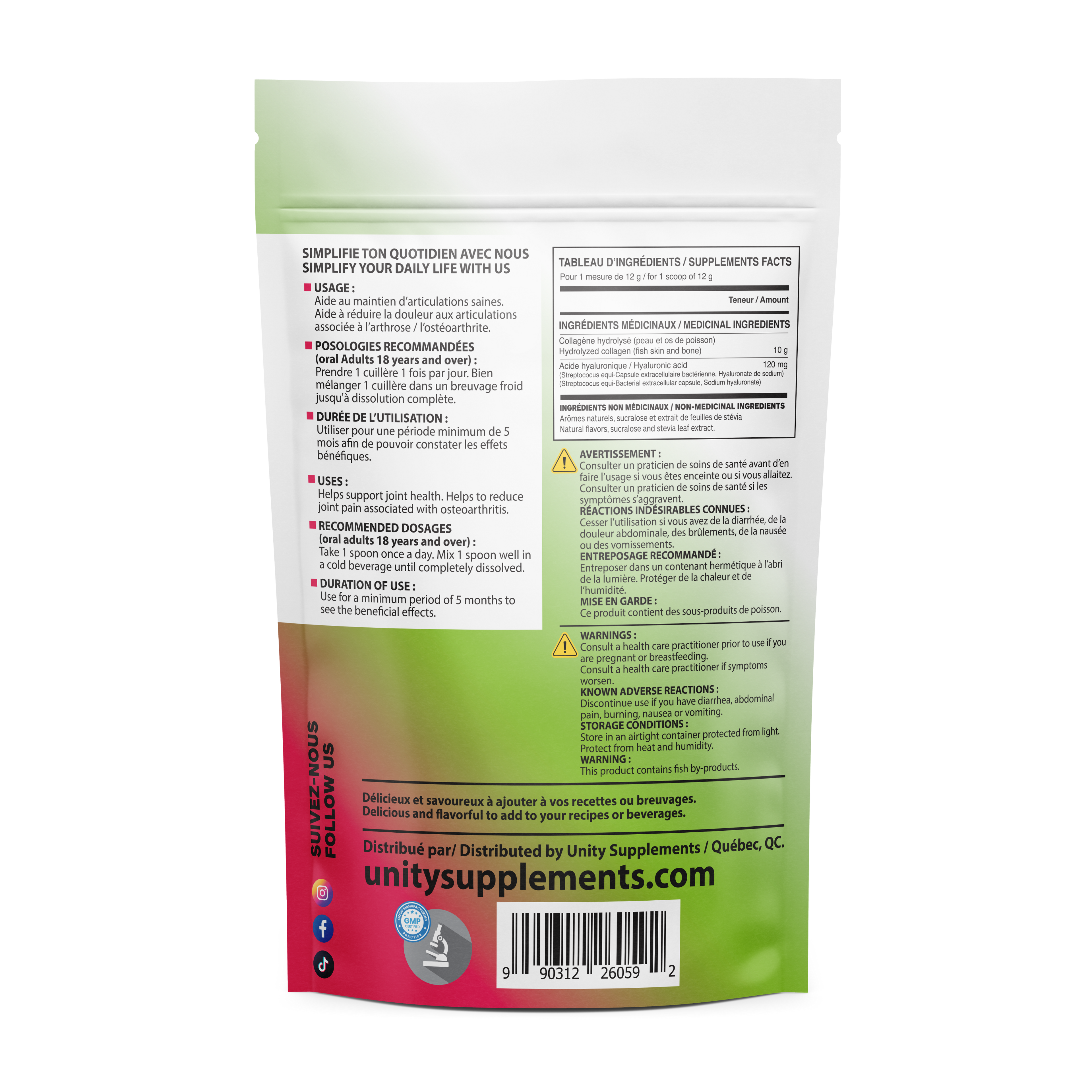 Marin Collagen + Hyaluronic Acid - Kiwi & Strawberry