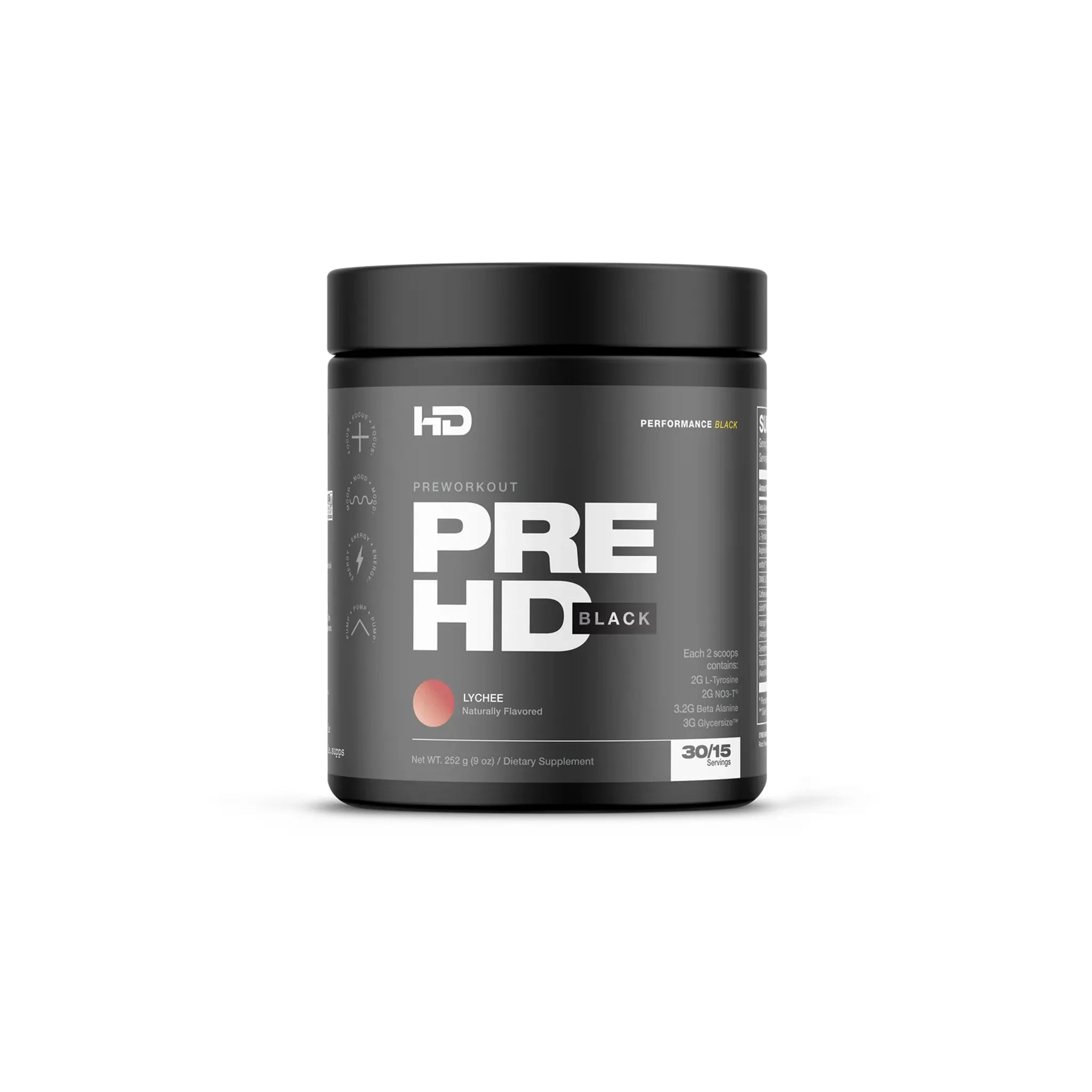 HD MUSCLE  -  Pre HD Black 30 portions