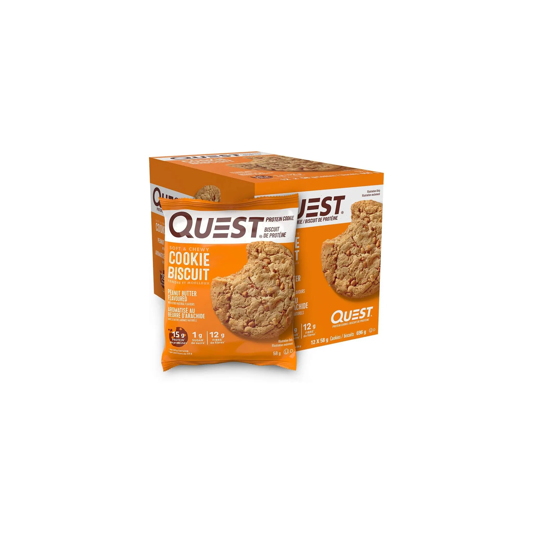QUEST  -  Protein Cookies 12/Box