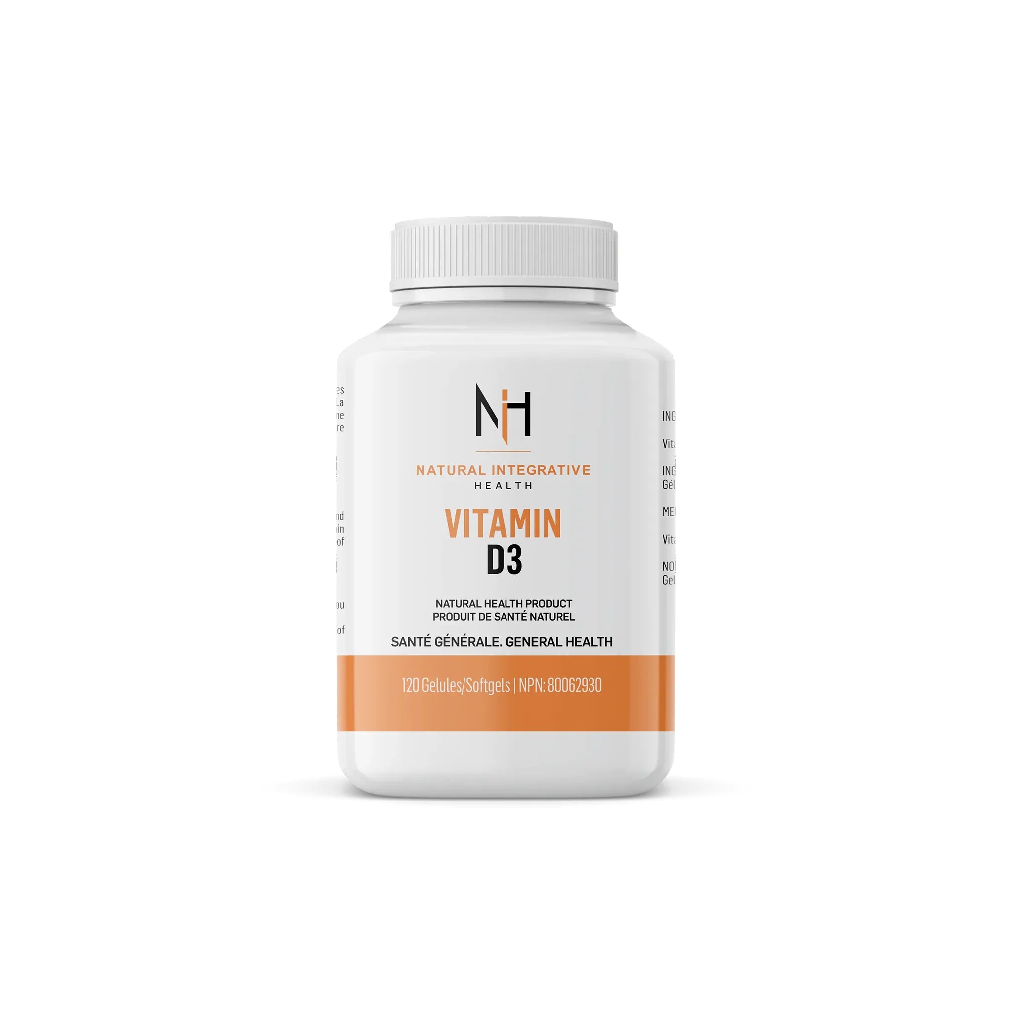 NIH - Vitamine D3 120 gélules