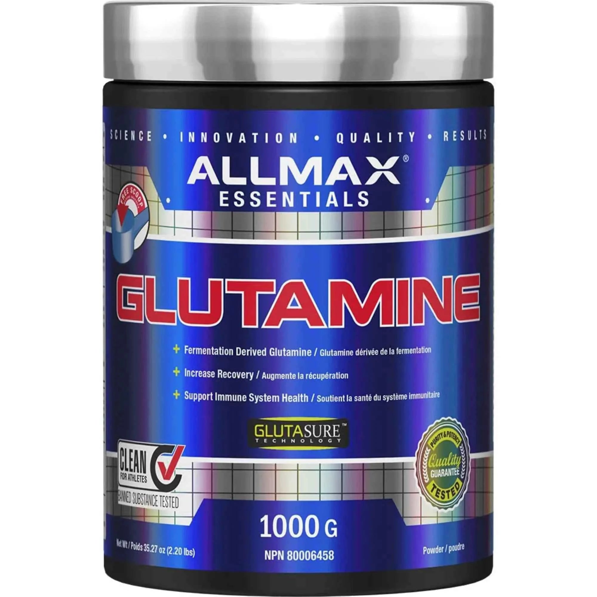 Allmax - Glutamine 100% Pure - 400g-1000g