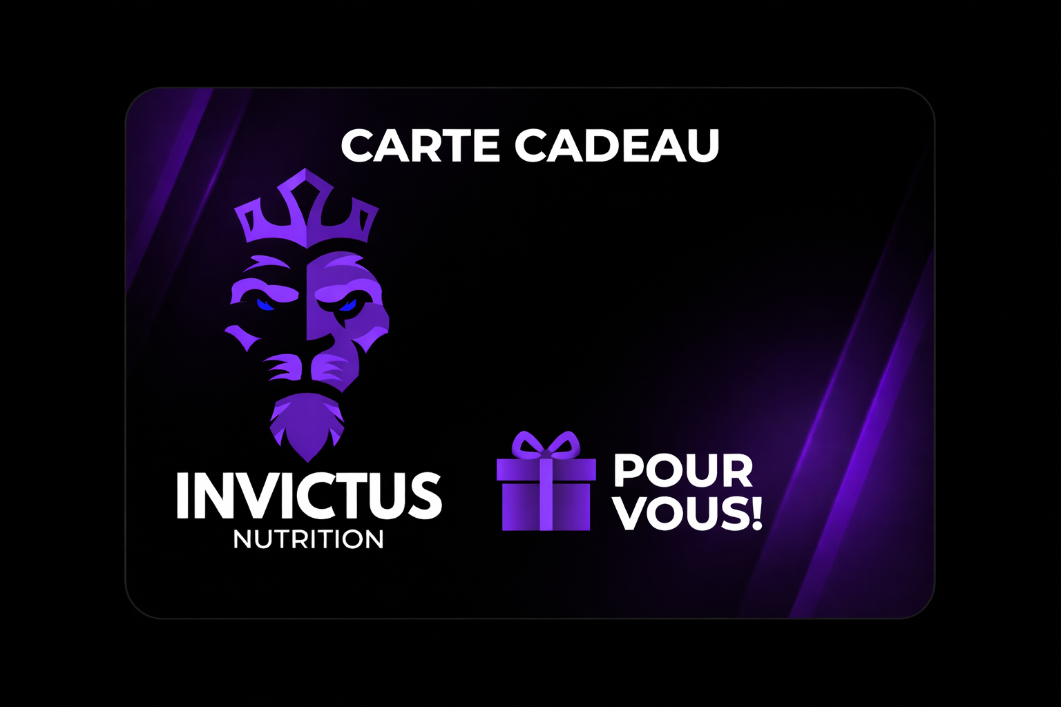 Carte-cadeau INVICTUS