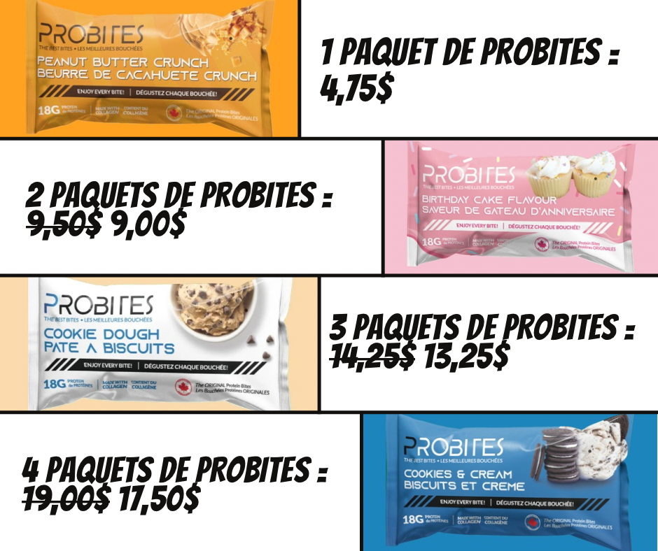 PROBITES – 4 paquets (Promo)