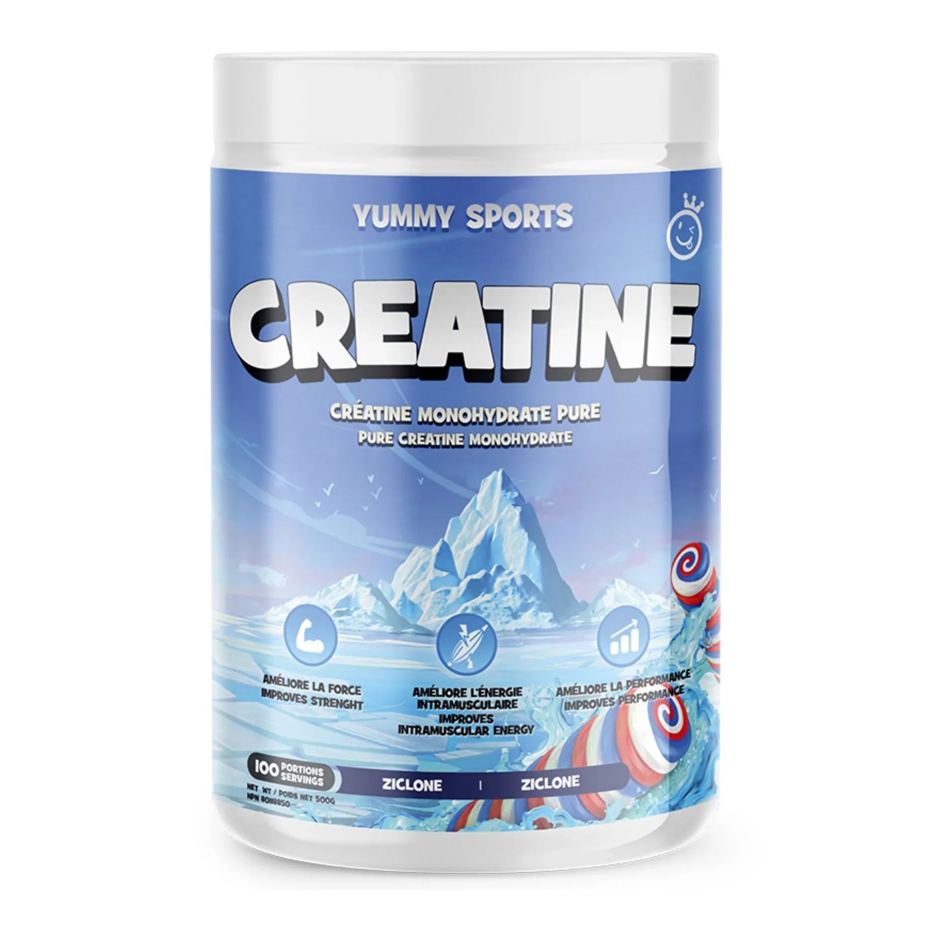 YUMMY SPORTS  -  Créatine Monohydrate 500 g