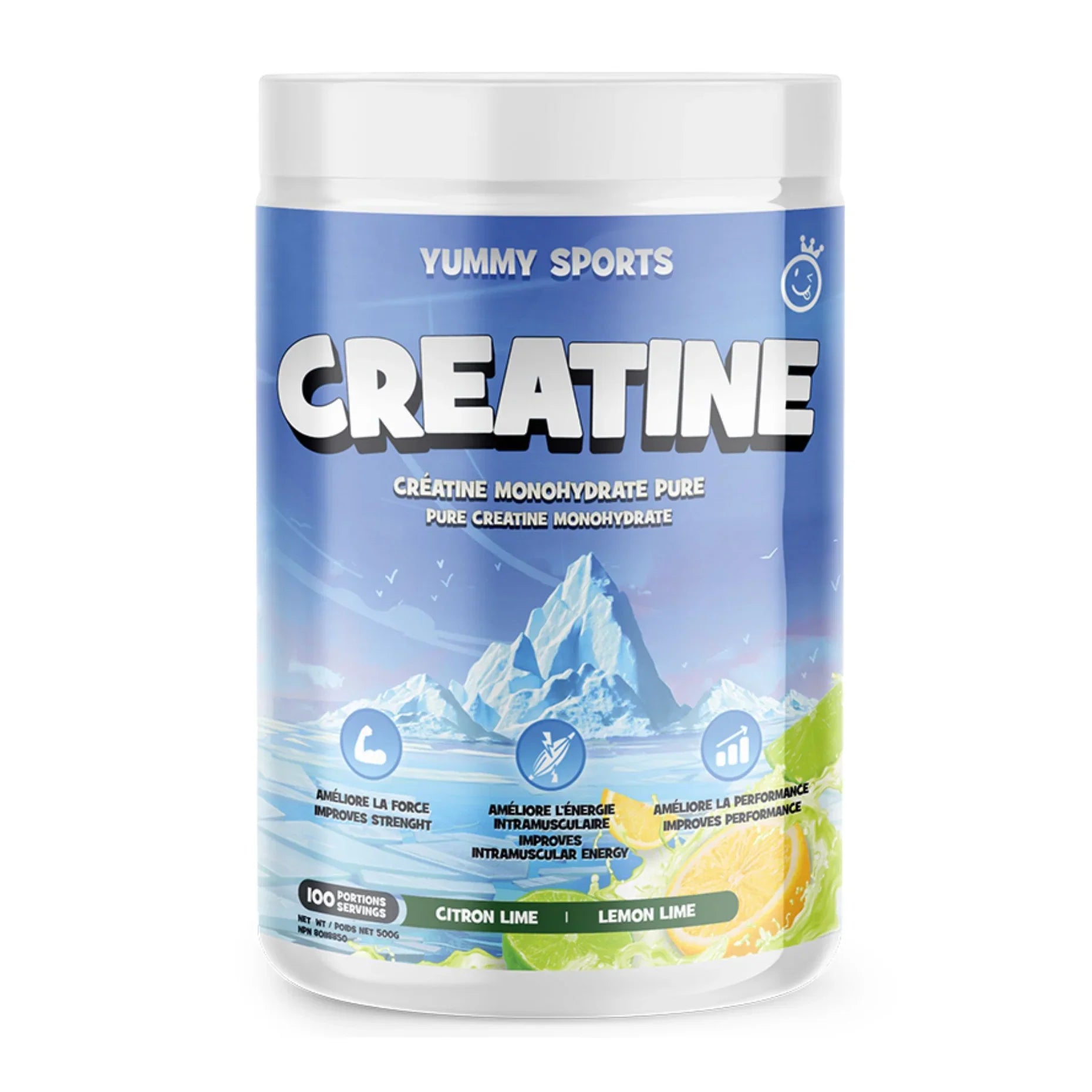 YUMMY SPORTS  -  Créatine Monohydrate 500 g