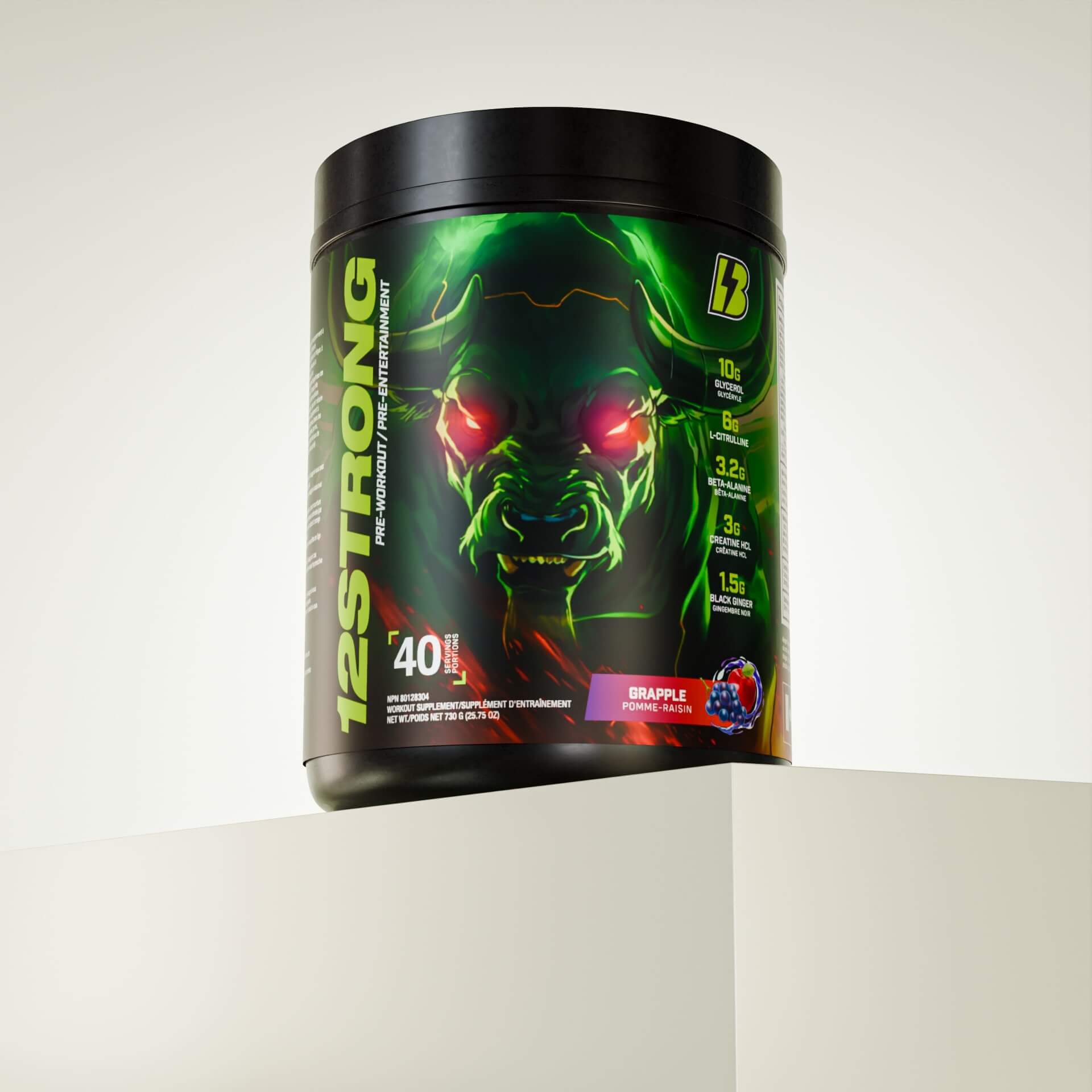 12 STRONG Pre-Workout Formula – Apple Grape