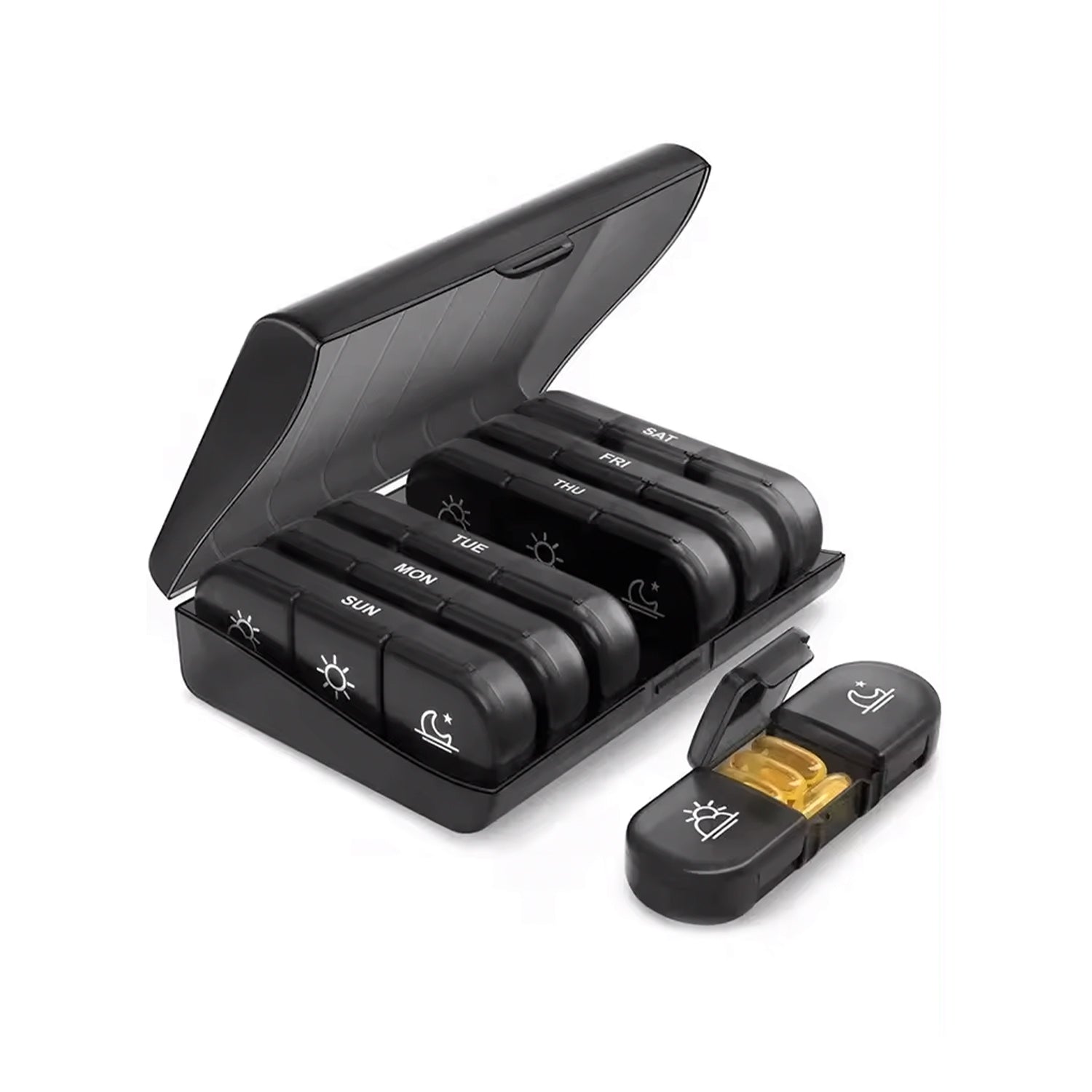 NOVA PHARMA - Pill Organizer | Portable 7-Day Pillboxes