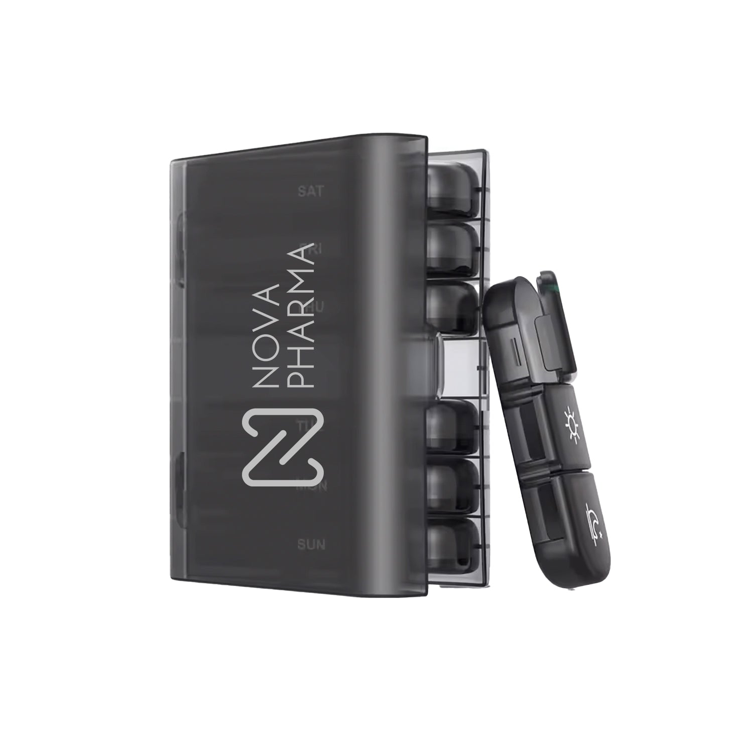 NOVA PHARMA - Pill Organizer | Portable 7-Day Pillboxes
